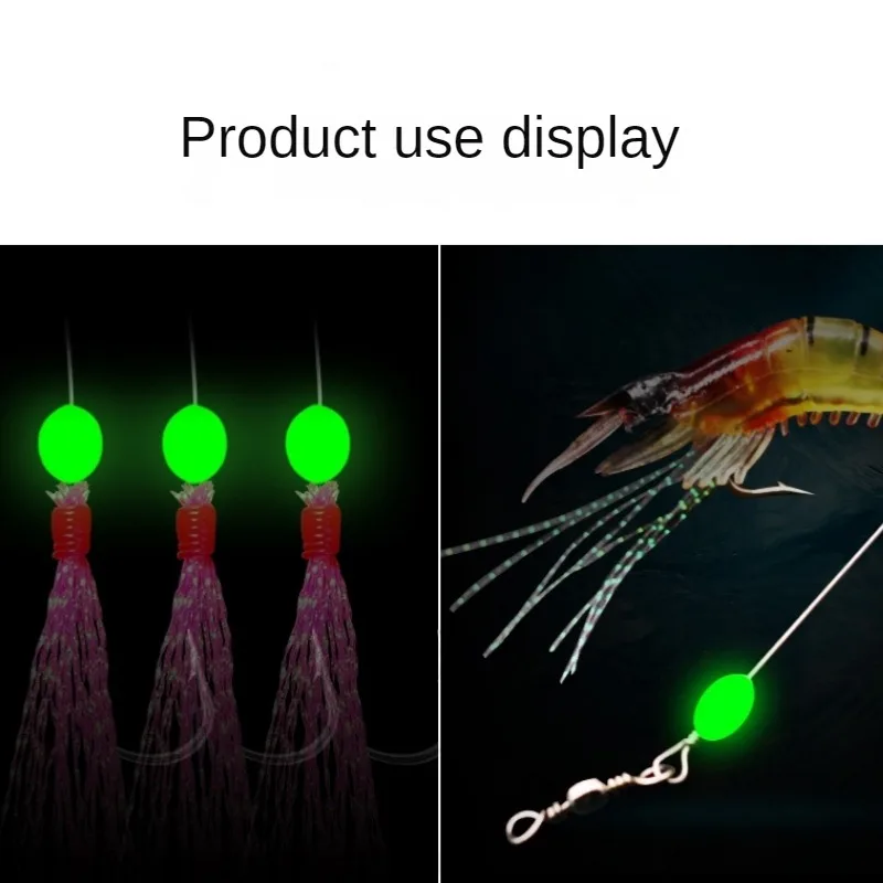 100 adet/grup Oval Gece Aydınl - Fishing Lure Making Kit incelemesi ve fiyatı